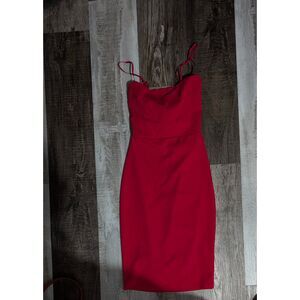 red bodycon cutout Mini dress size xs